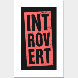 Introvert Stamp Posters and Art